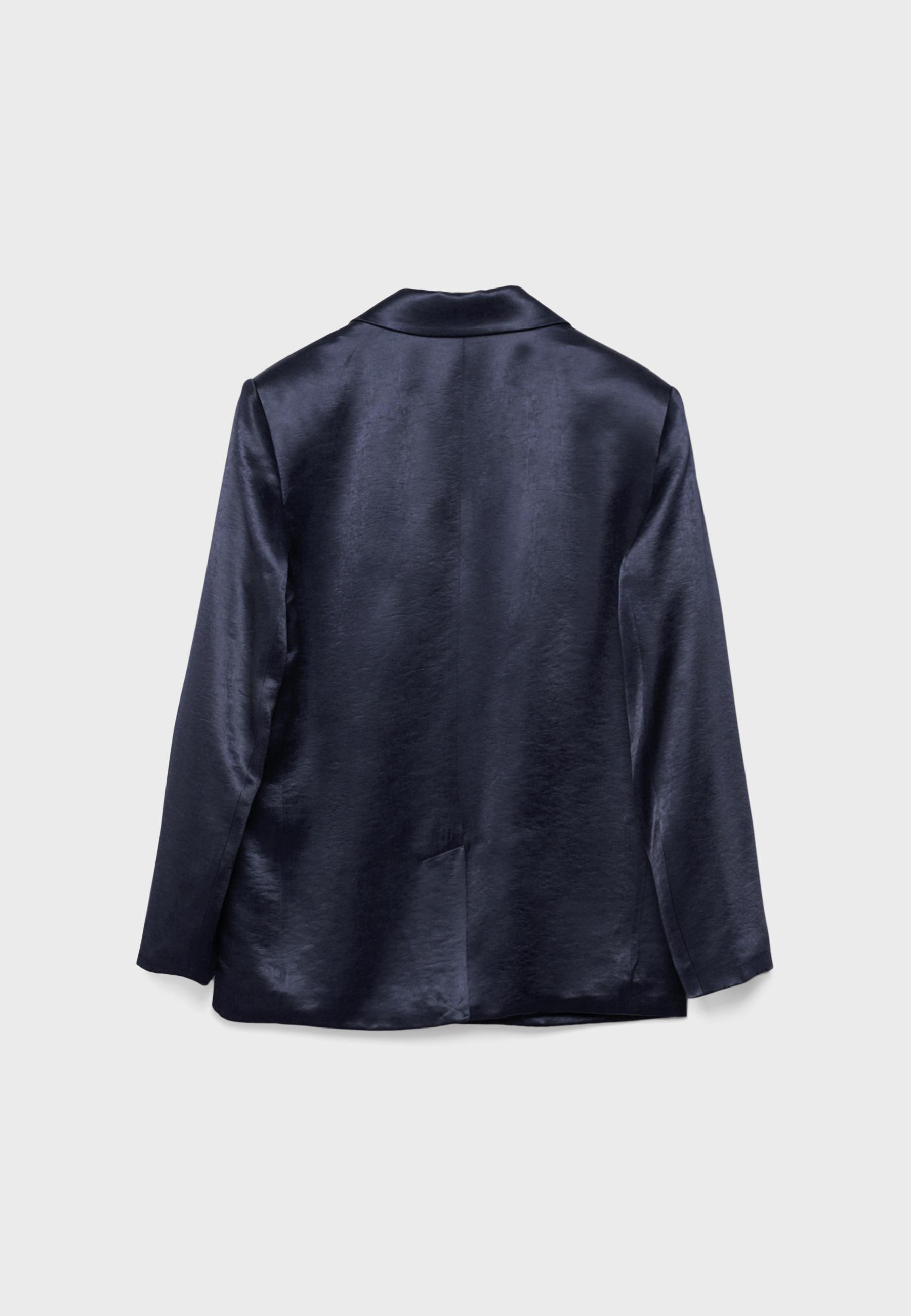 Satin blazer — Dark blue