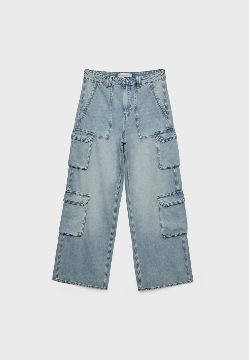 Jeans cargo multitasche