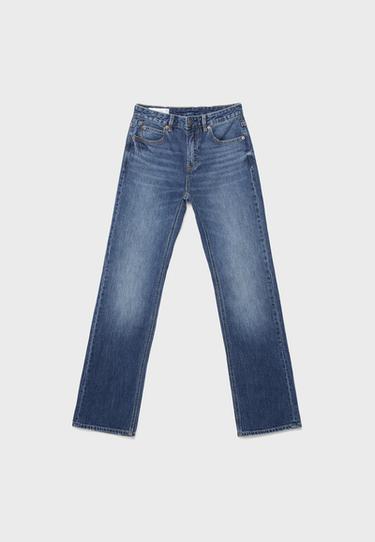 D98 straight-leg vintage effect jeans — MEDIUM BLUE DENIM 8