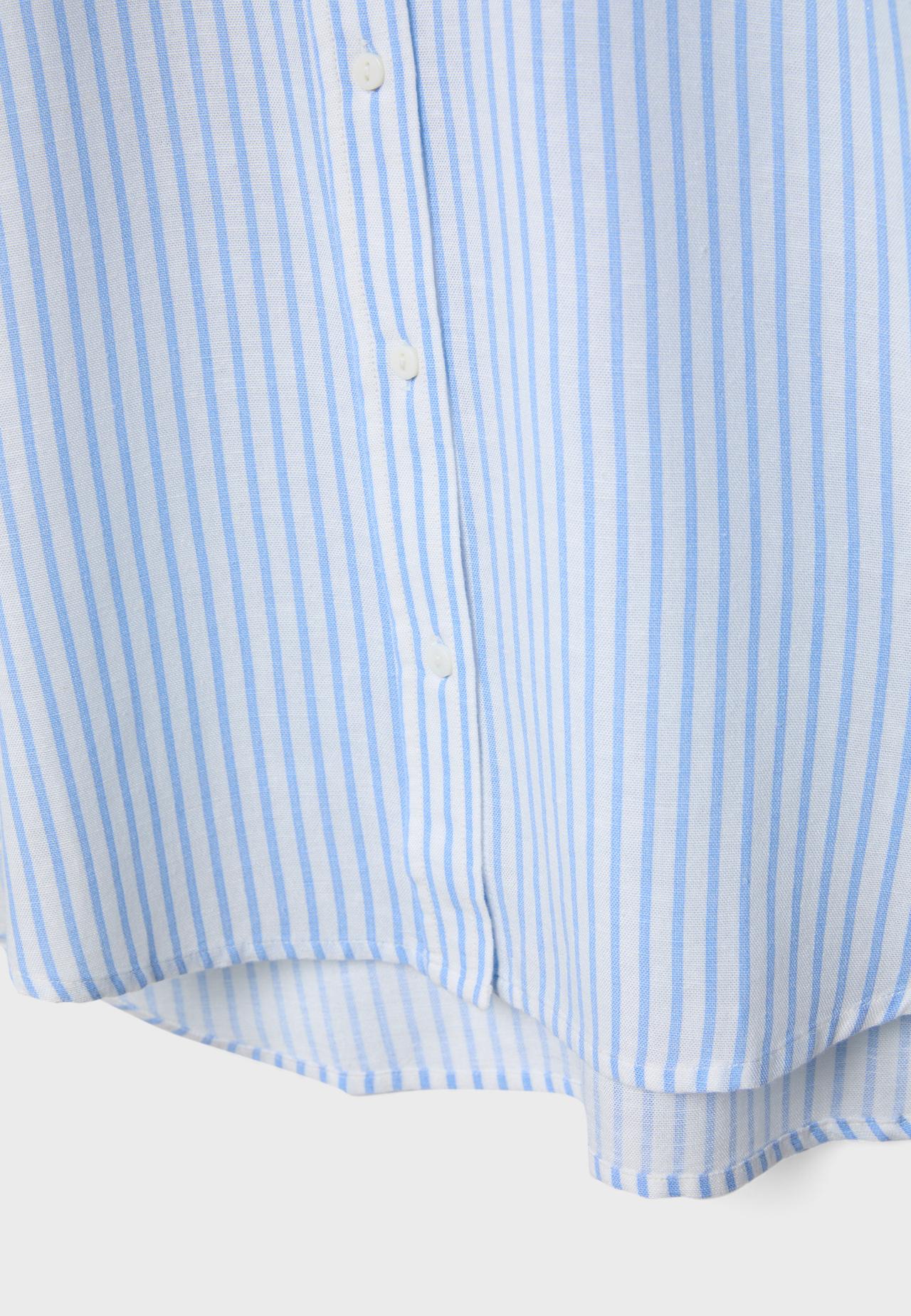 Linen effect shirt — Sky blue