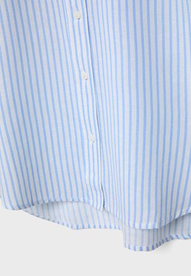 Linen effect shirt — Sky blue 9