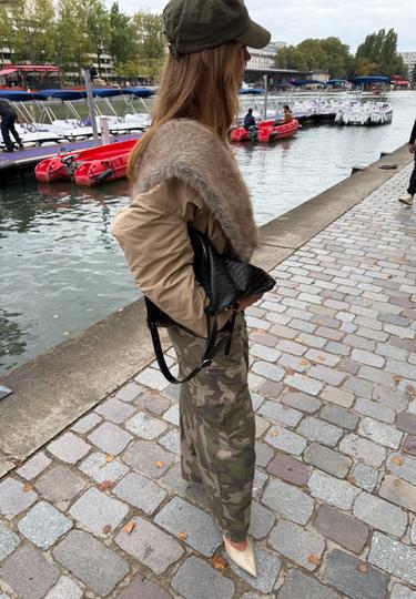 Printed cargo trousers — Khaki 3