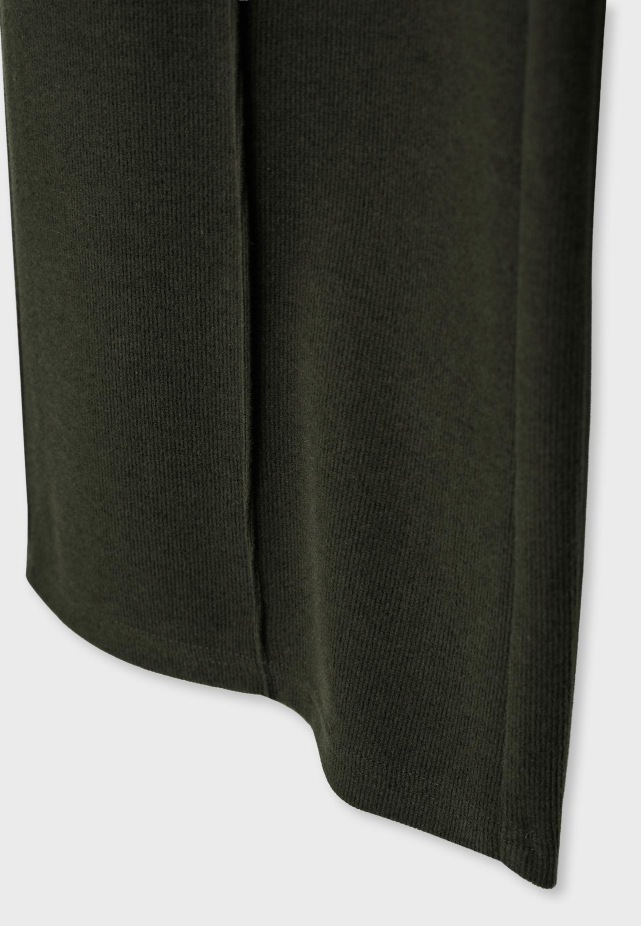Soft-touch pintuck trousers — Khaki