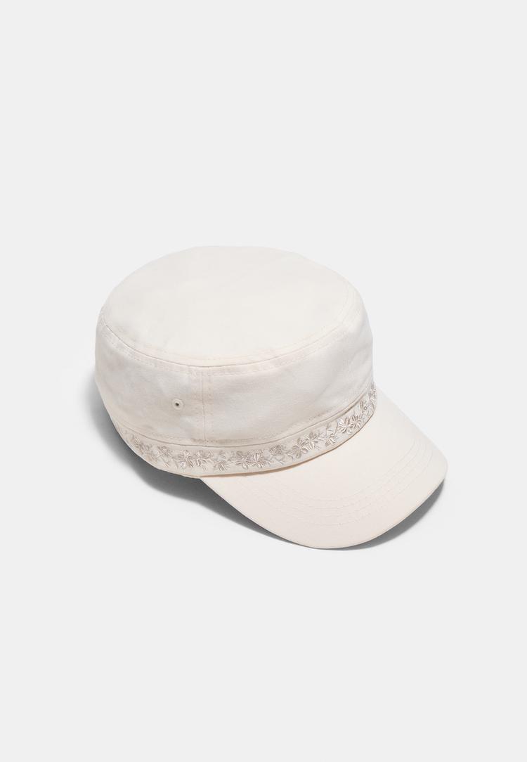 Stradivarius Sømandshue Med Broderi 0-004 Os