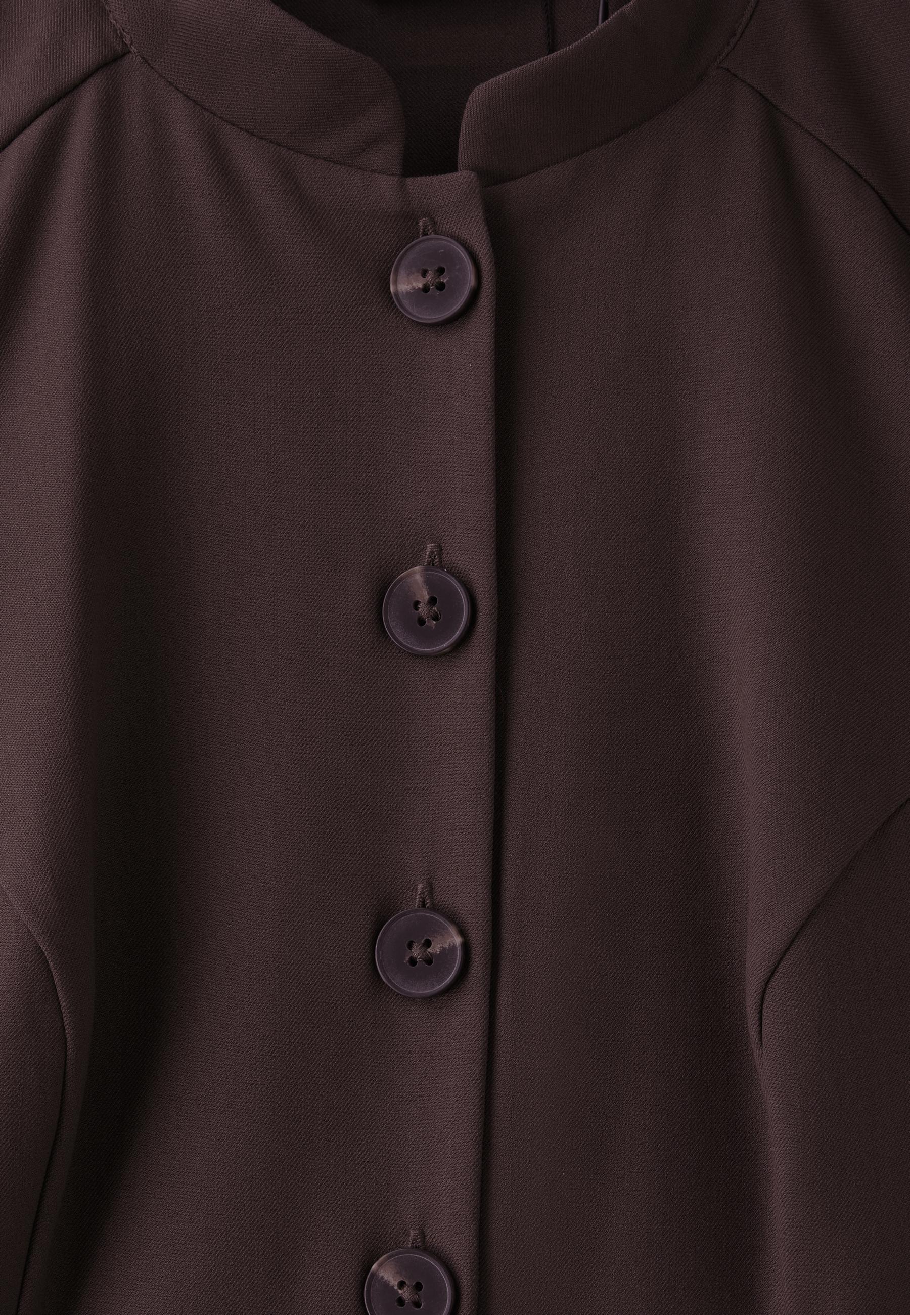 Fitted short sleeve shirt — Brown