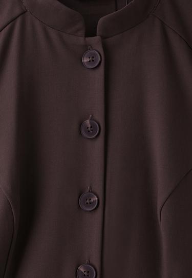 Fitted short sleeve shirt — Brown 9