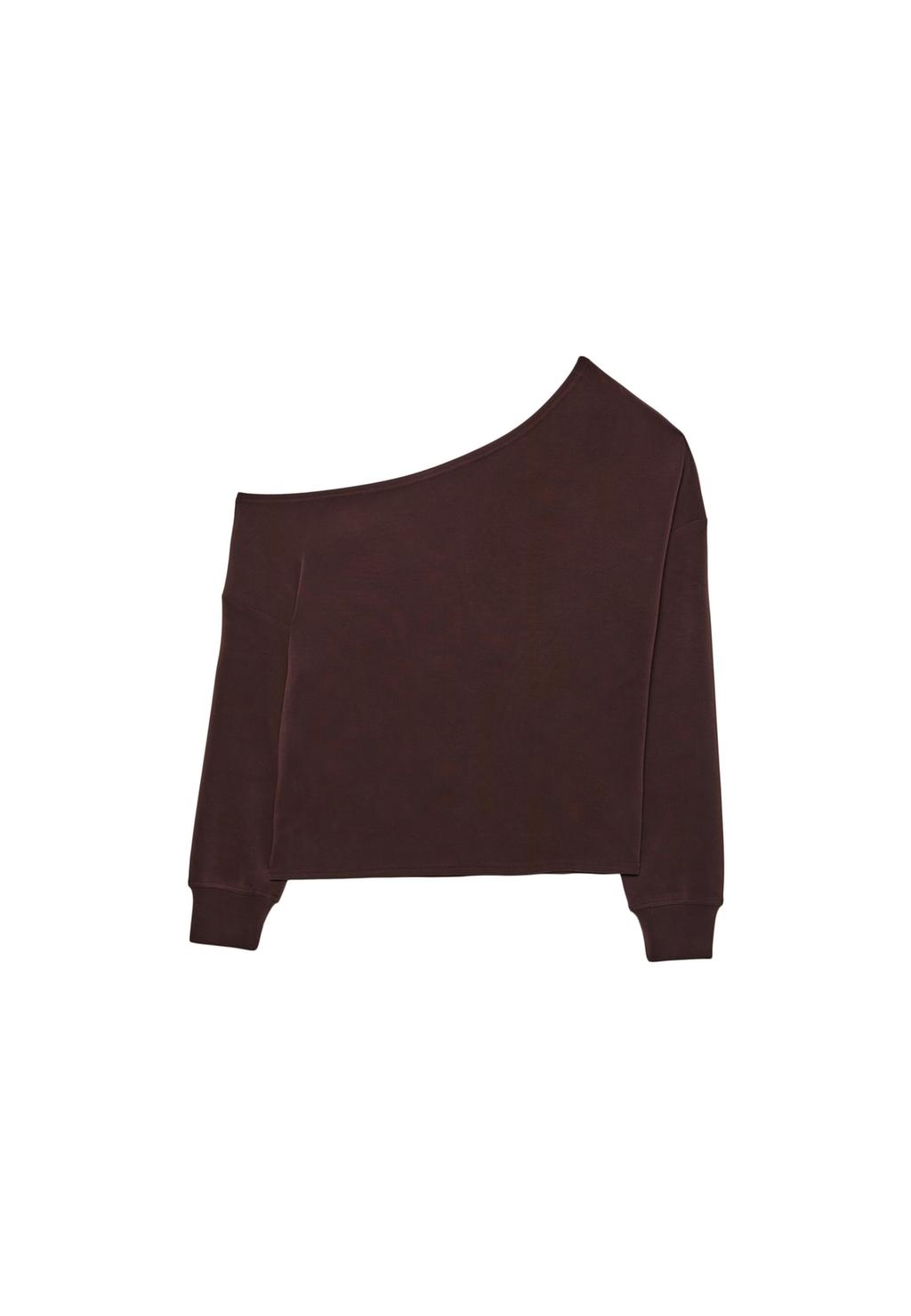 Sudadera hombro descubierto tacto suave