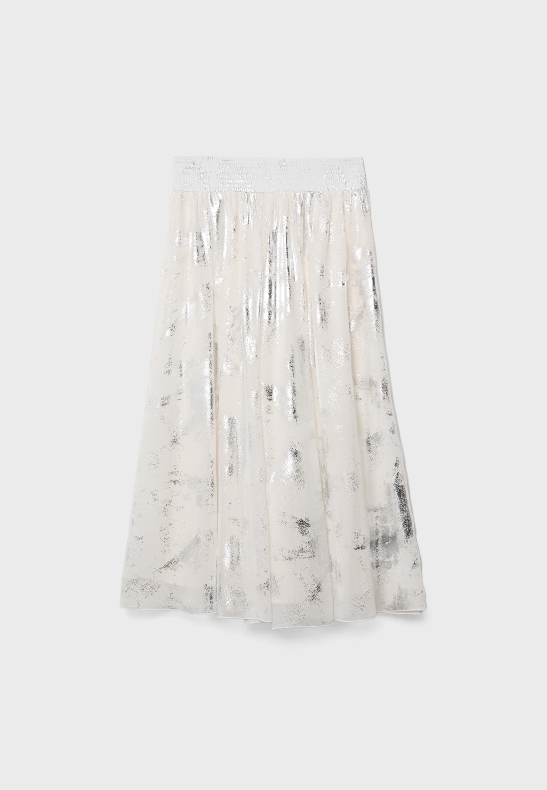 Foil culottes — Ecru