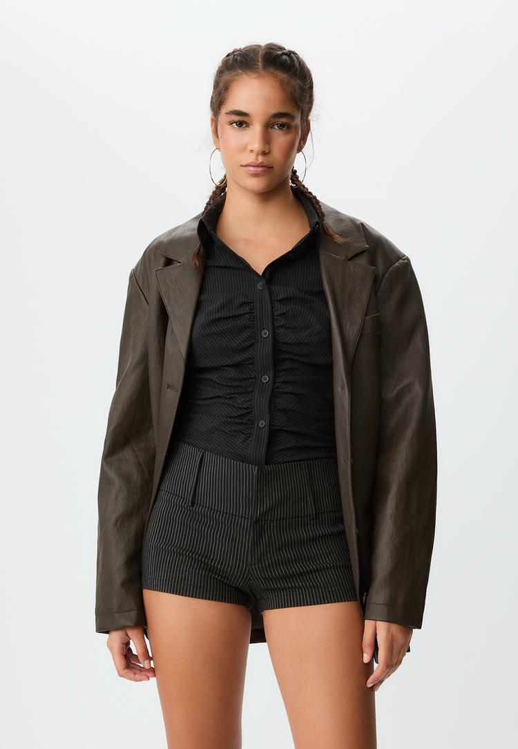 mini shorts vestir rayas