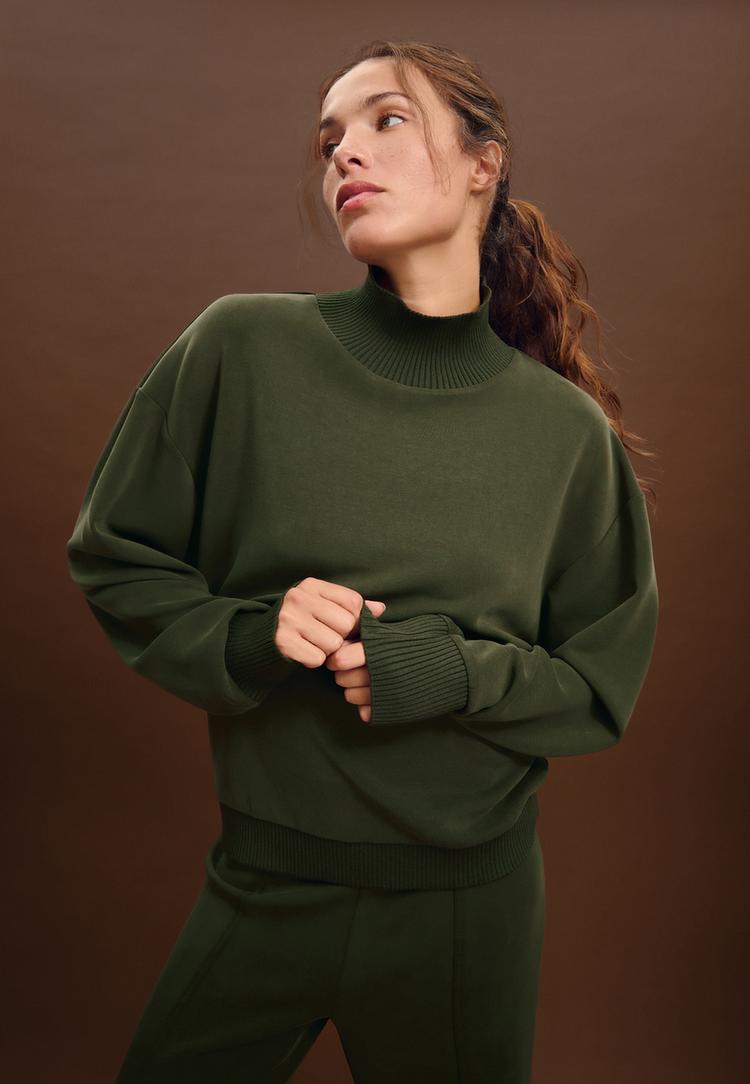 rib sweater met zachte touch