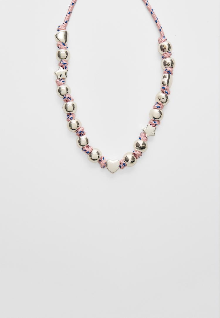 collar bolas cuerda