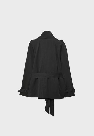 High neck trench coat — Black 8