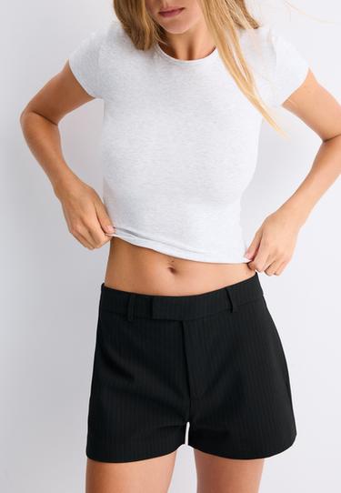Striped smart shorts — Black 6