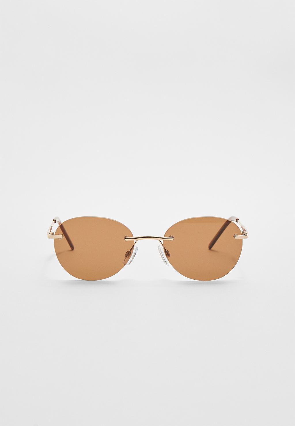 Lunettes de soleil métalliques ovales