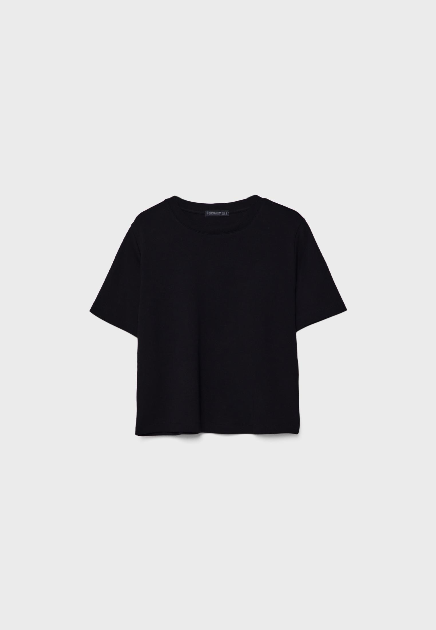 B01 Heavyweight regular fit basic T-shirt — Black