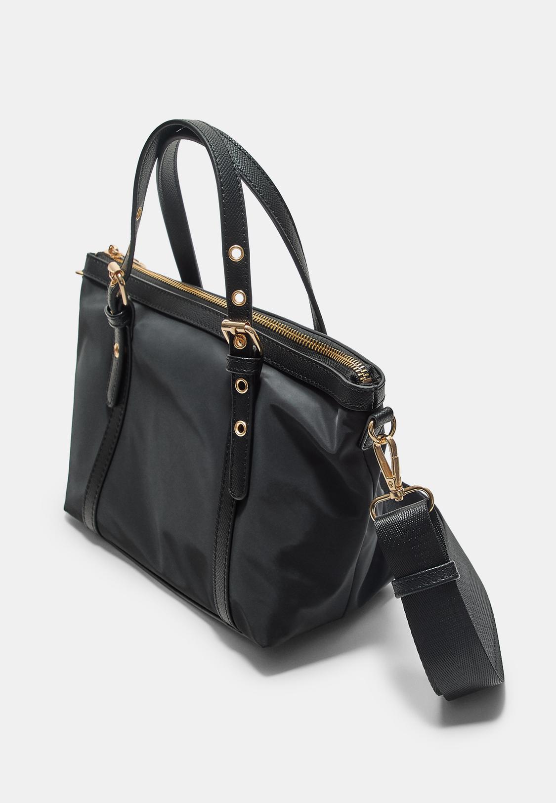 Bolso Shopper Bolso Negro Stradivarius 2019 Bolso Bandolera