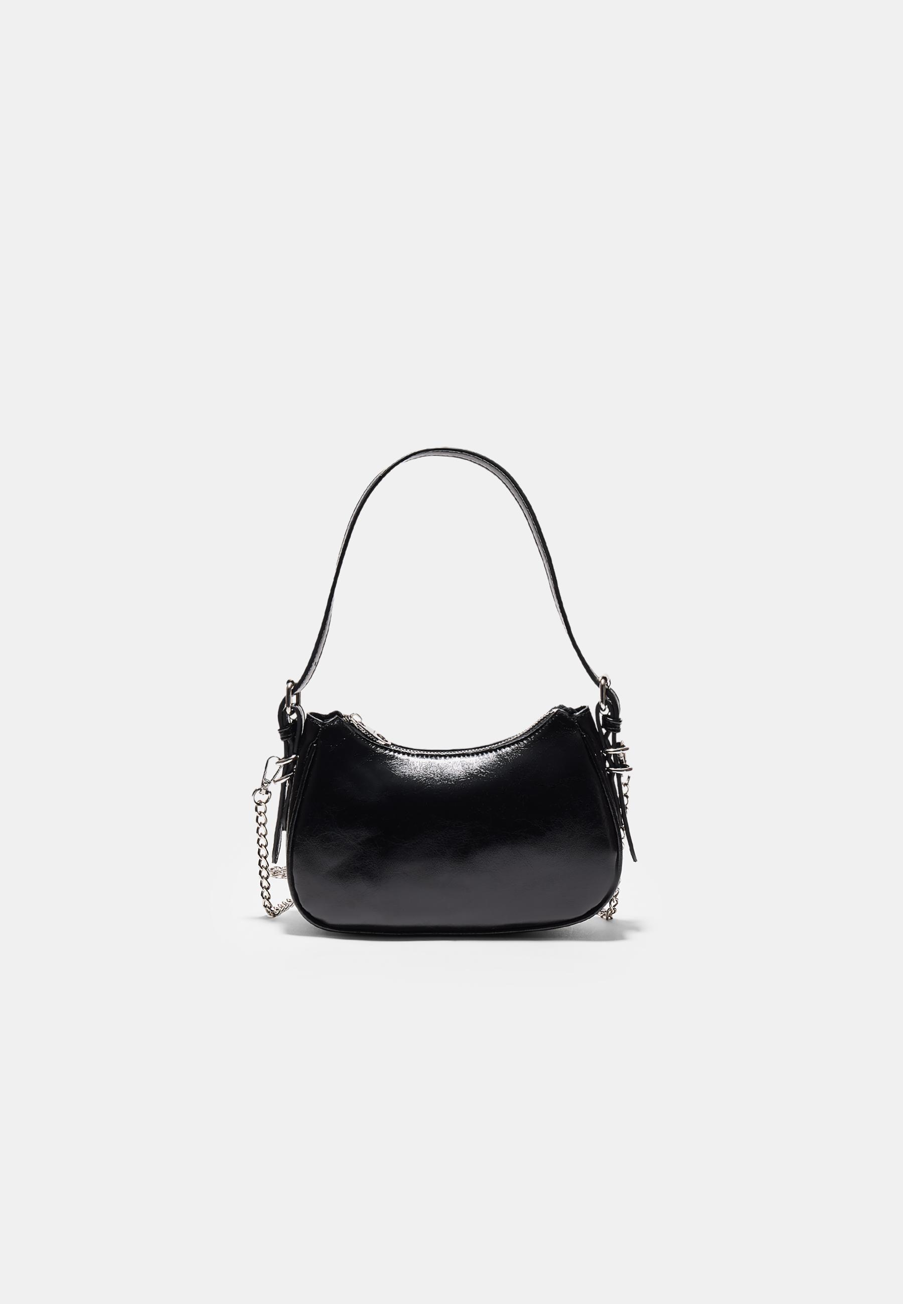 Sac épaule lune chaîne - Mode femme | Stradivarius France