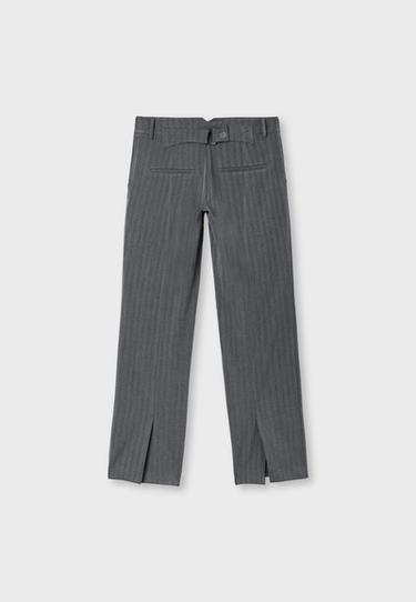 Low-rise smart trousers with back detail — Grey 8