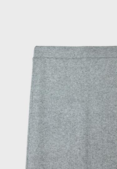 Soft-touch long skirt — Dark grey 9