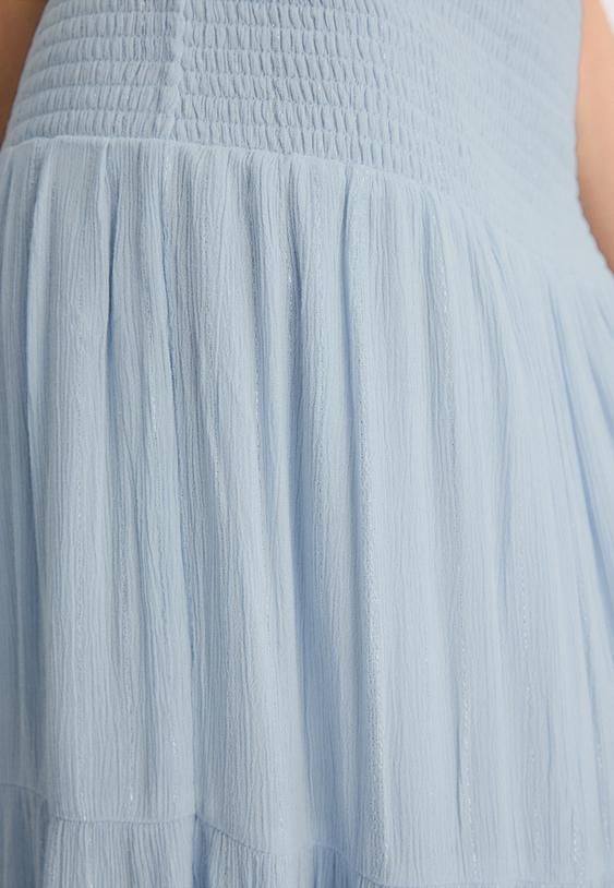 jupe a panneaux fil metallise