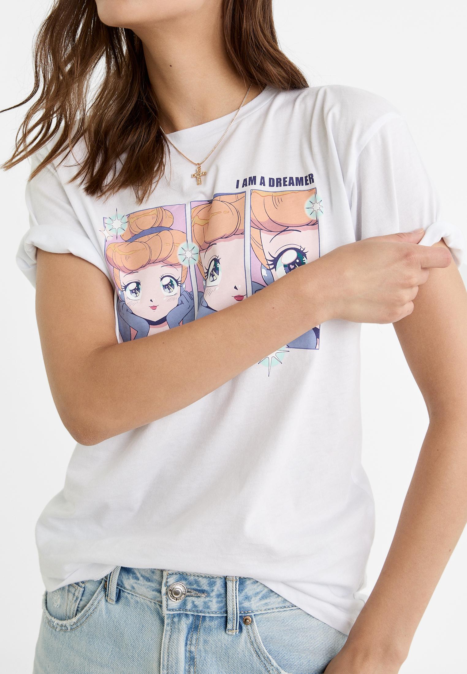 Camiseta estampado princesas