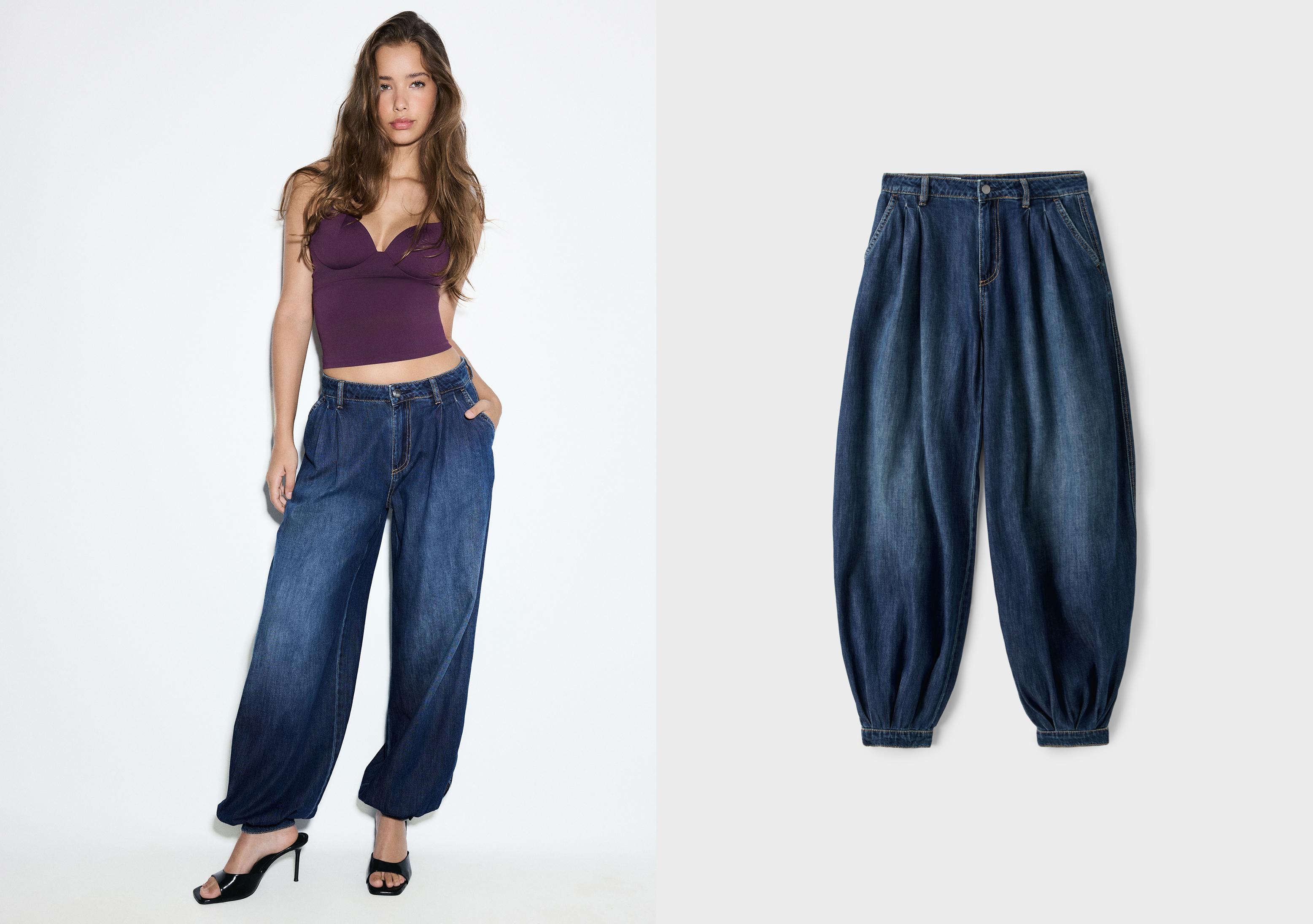 Sarouel jeans — MEDIUM DENIM WASH