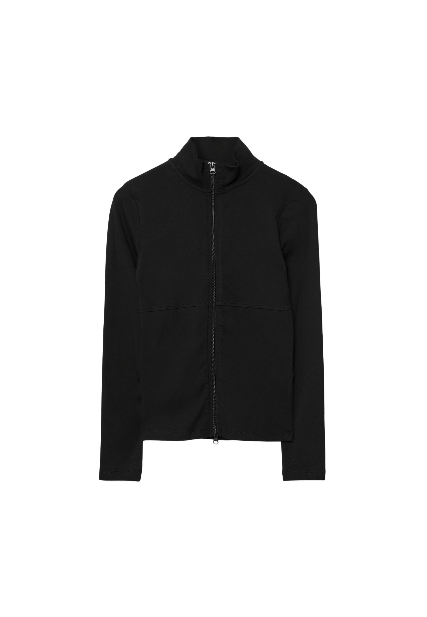 Double zip t-shirt — Black