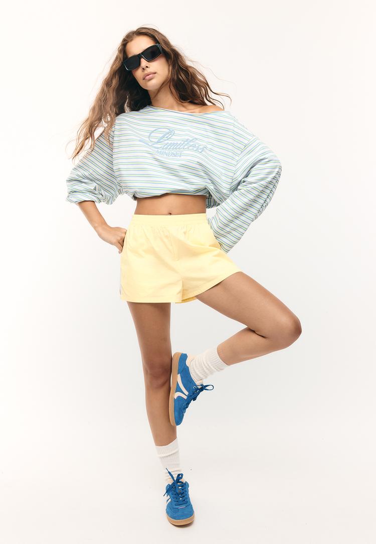 tshirt raye manches longues