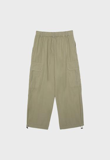 Poplin cargo trousers — Khaki 7
