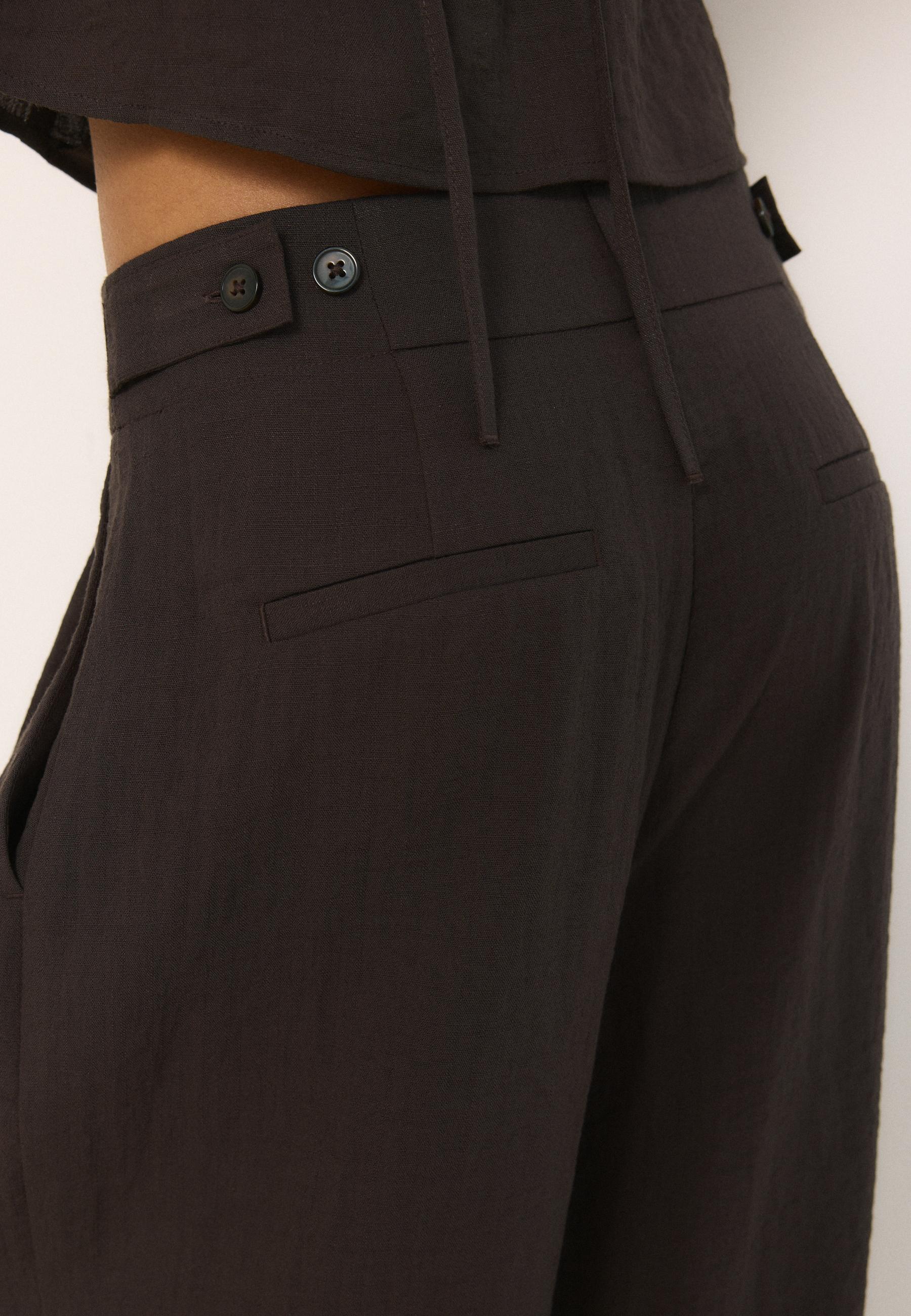 Ayarlanabilir süper geniş paça pantolon - Görsel 4