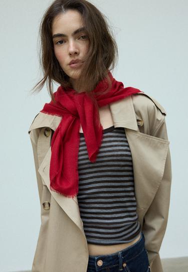 Rhinestones scarf — Red 4