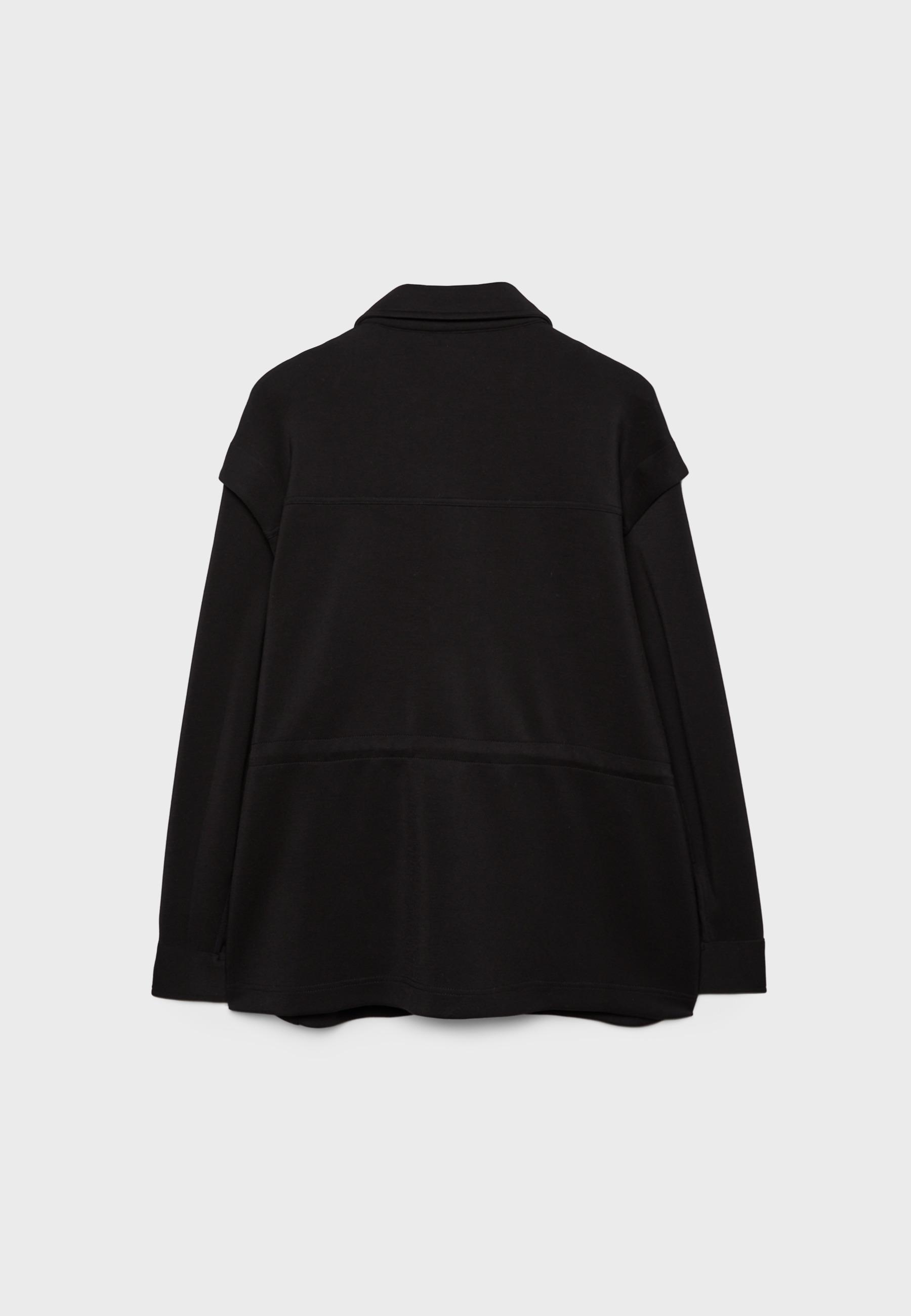 Lightweight jacket with adjustable waist — Black