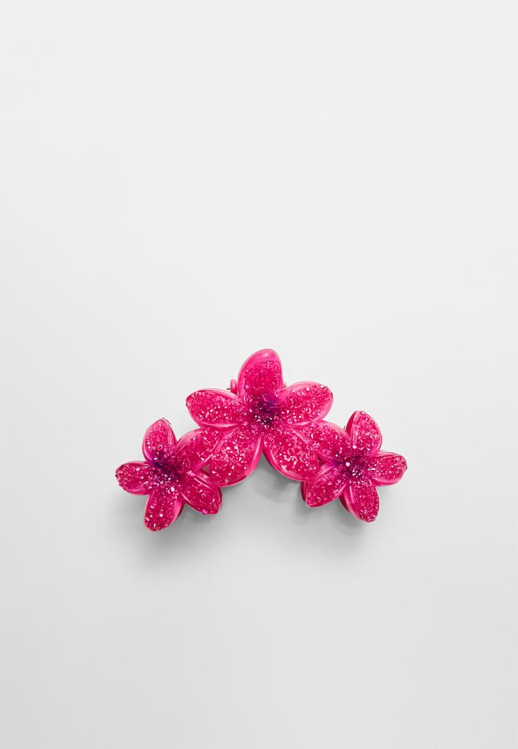 pinza de pelo triple flor