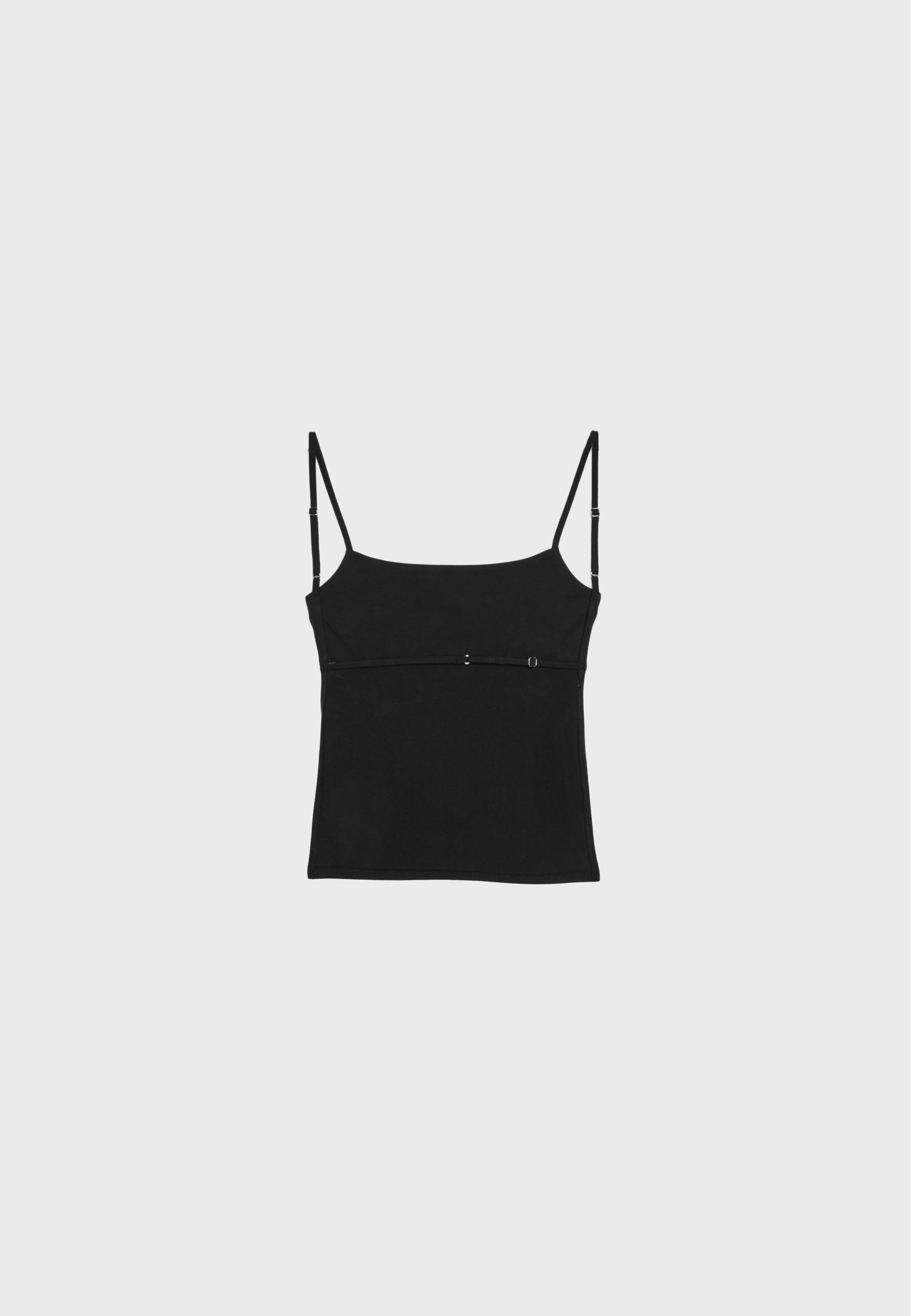 Open back strappy top — Black