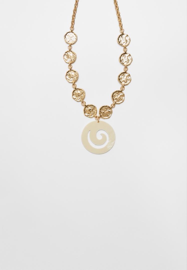 collar charm espiral