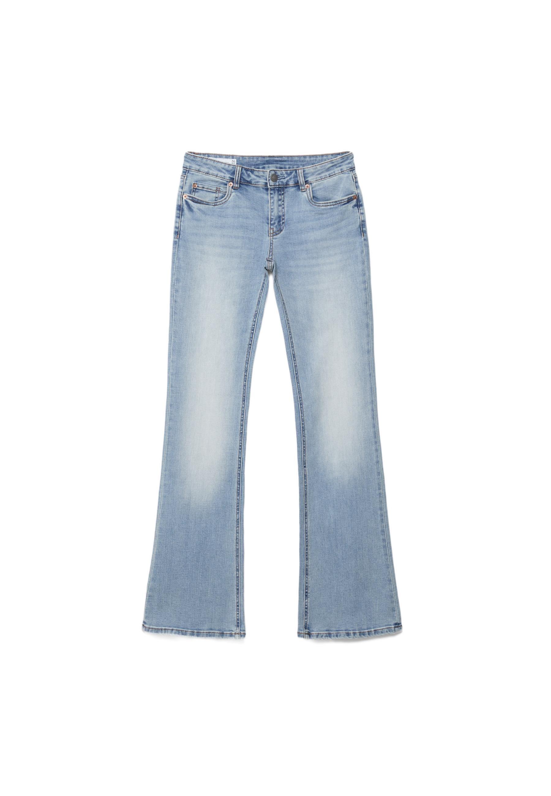 D67 slim bootcut jeans — MEDIUM LIGHT BLUE DENIM