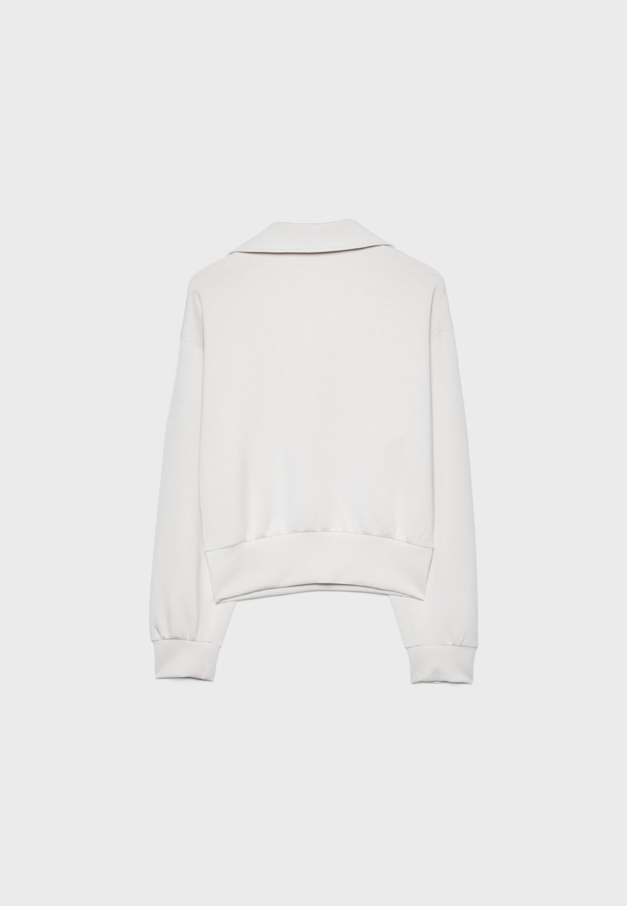 Soft-touch sweatshirt — Stone