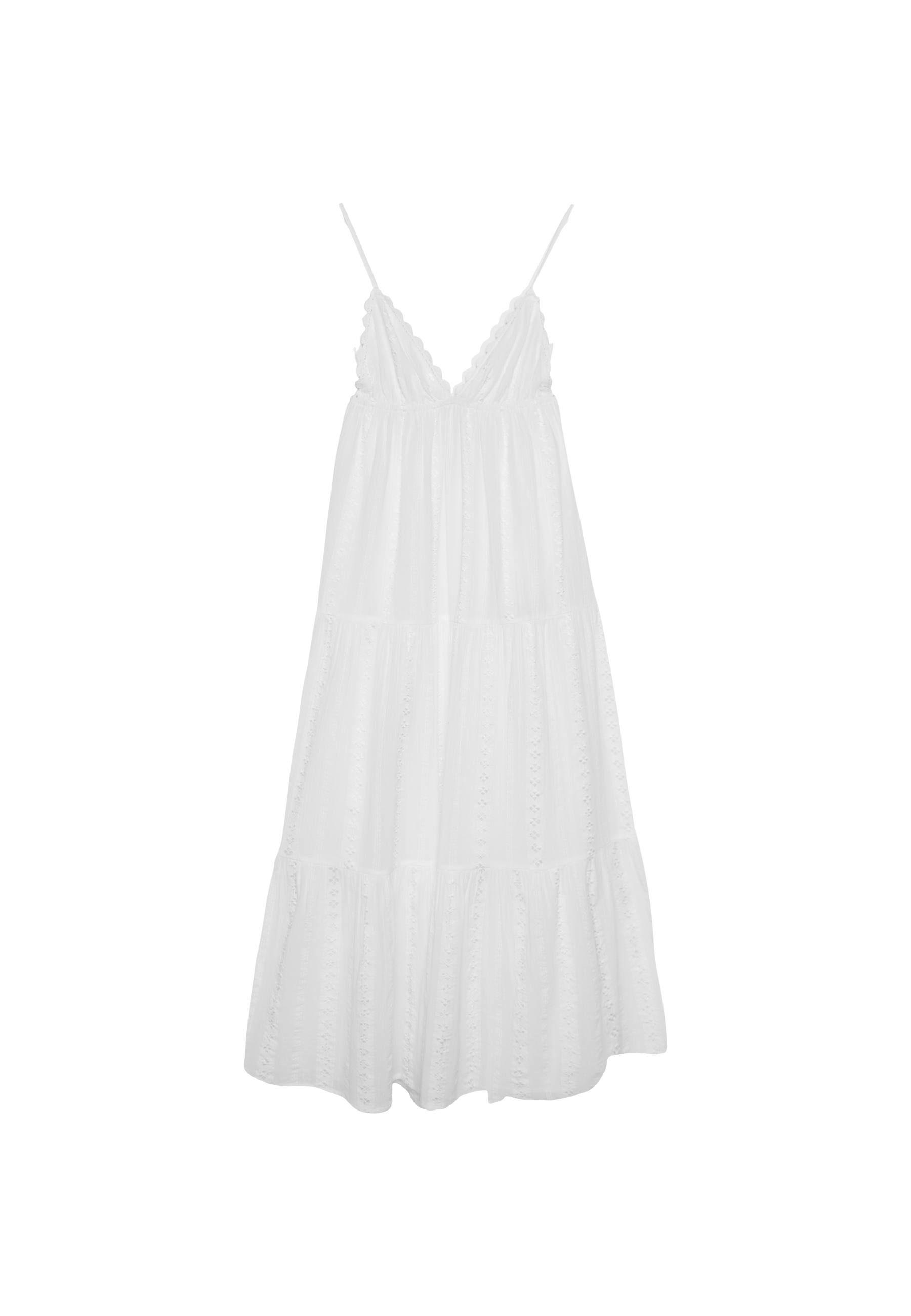 Long flowing dress with open back — White