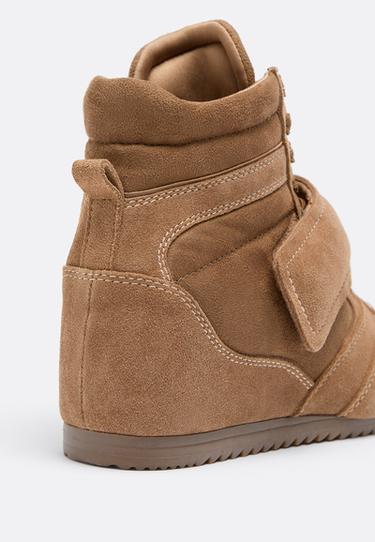 Trainers with hidden wedge — BEIGE 4