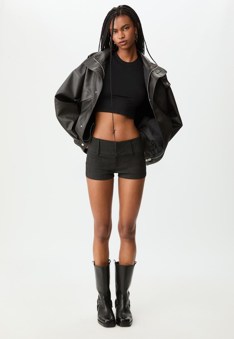 mini shorts vestir rayas