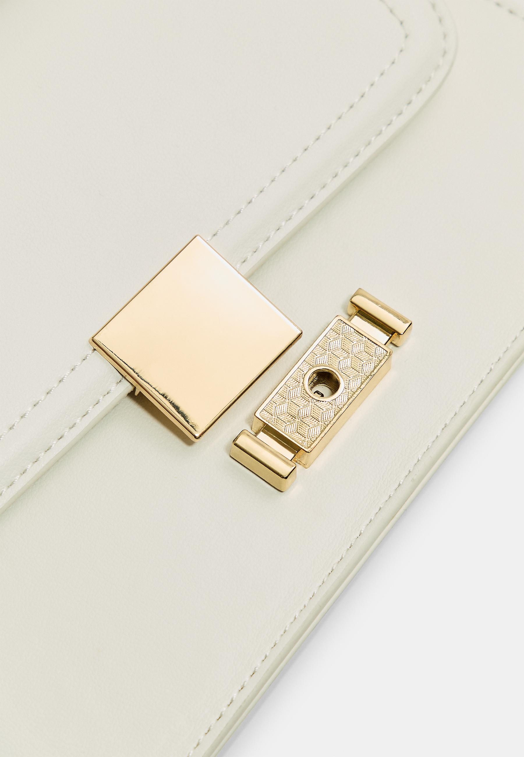 Double-handle crossbody bag — White