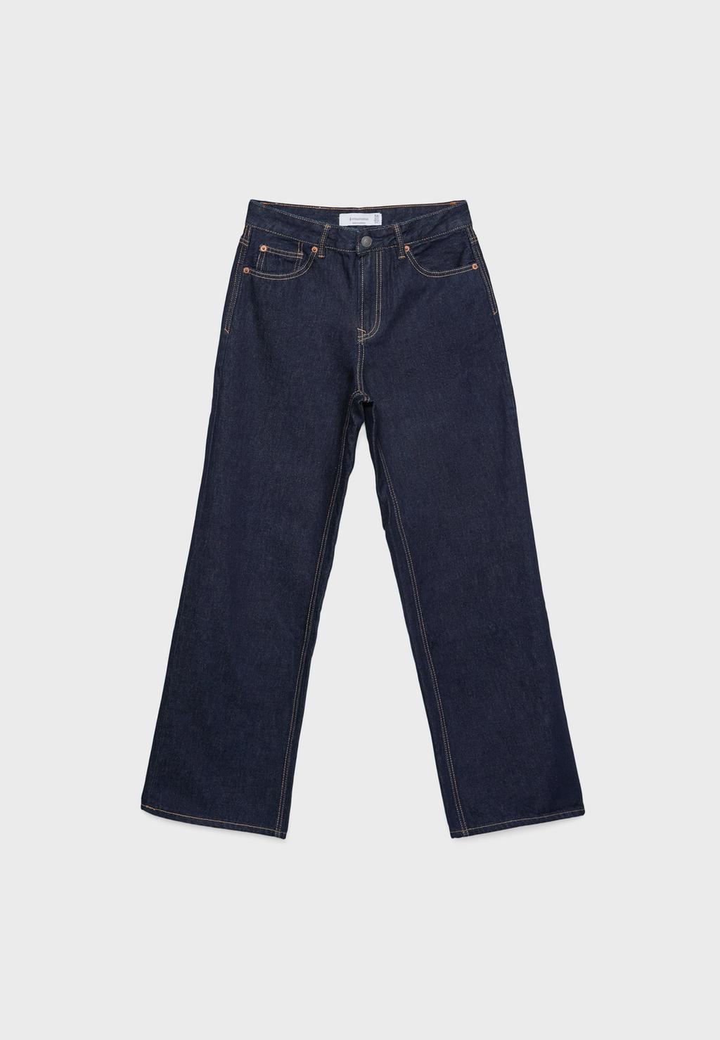 Straight Fit Jeans mit weitem Bein D92