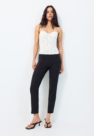 Bengaline cigarette trousers — Black 1