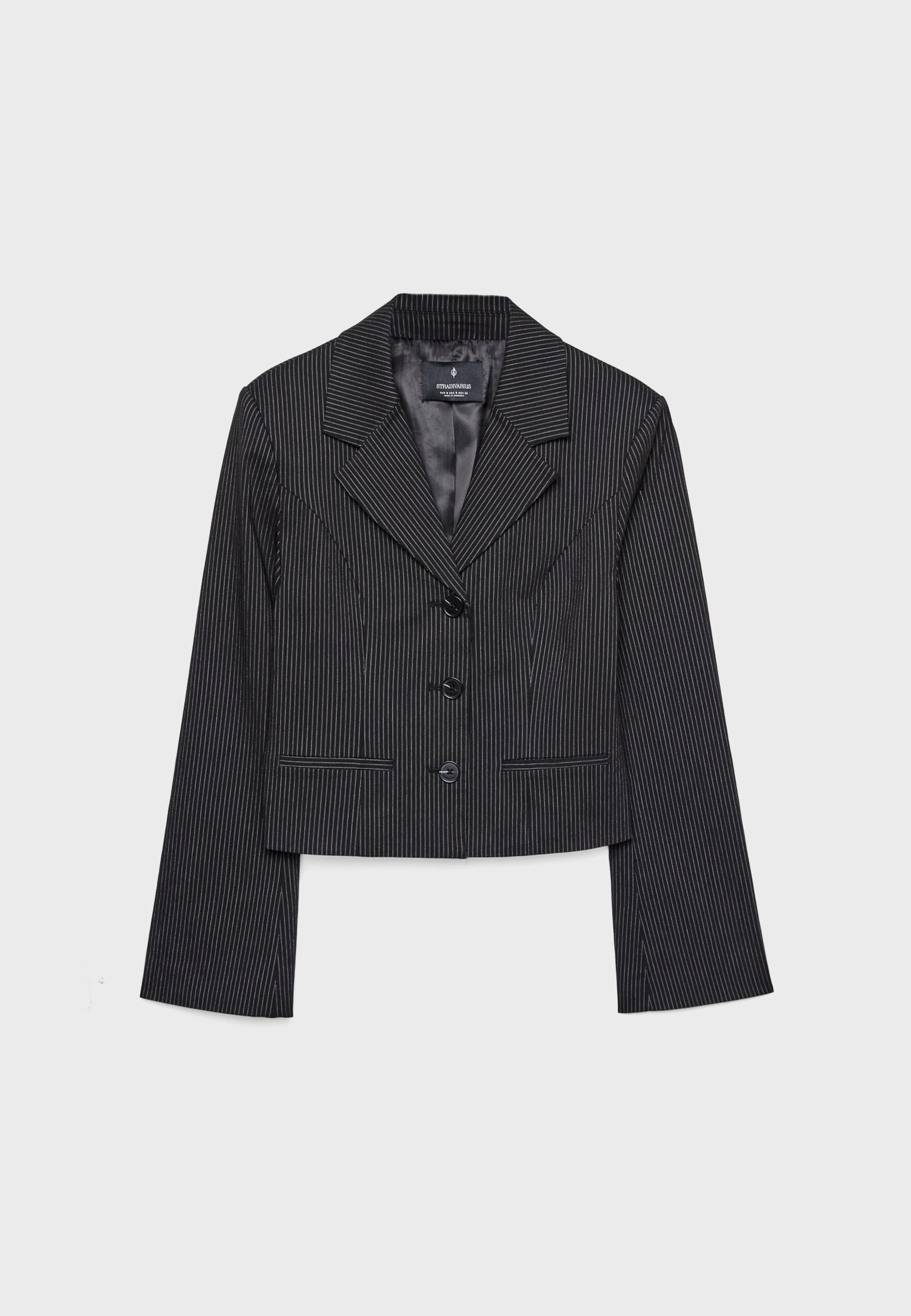 Short striped blazer - Women's fashion | Stradivarius United