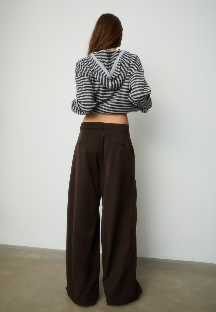 pantalon vestir wide leg pinzas