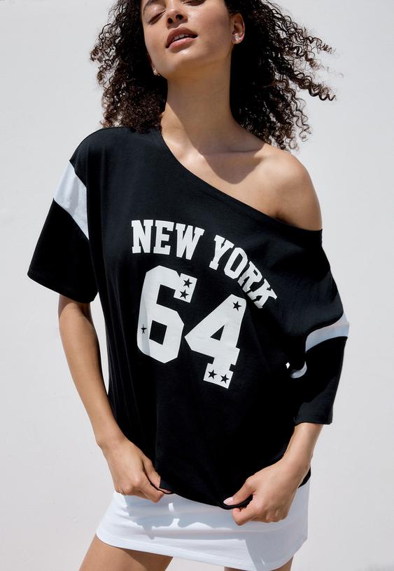 tshirt oversize manches courtes new york 64