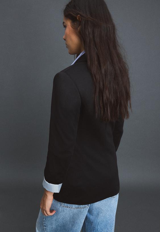 basic triko blazer ceket