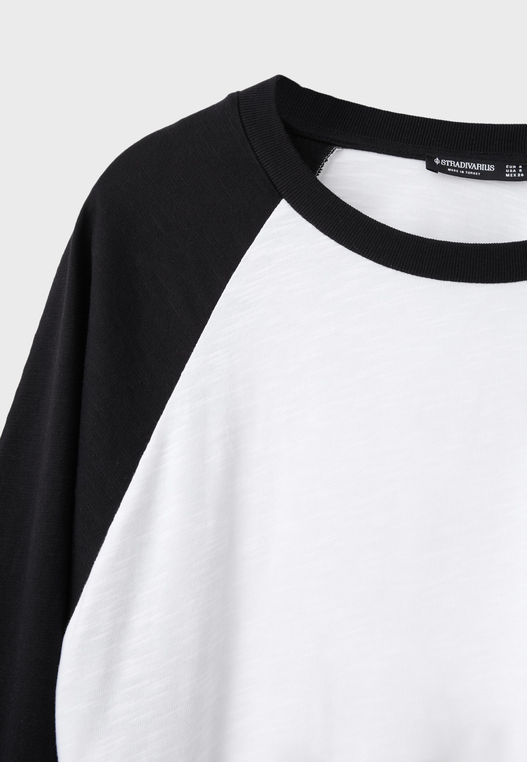 Oversize baseball T-shirt — Black
