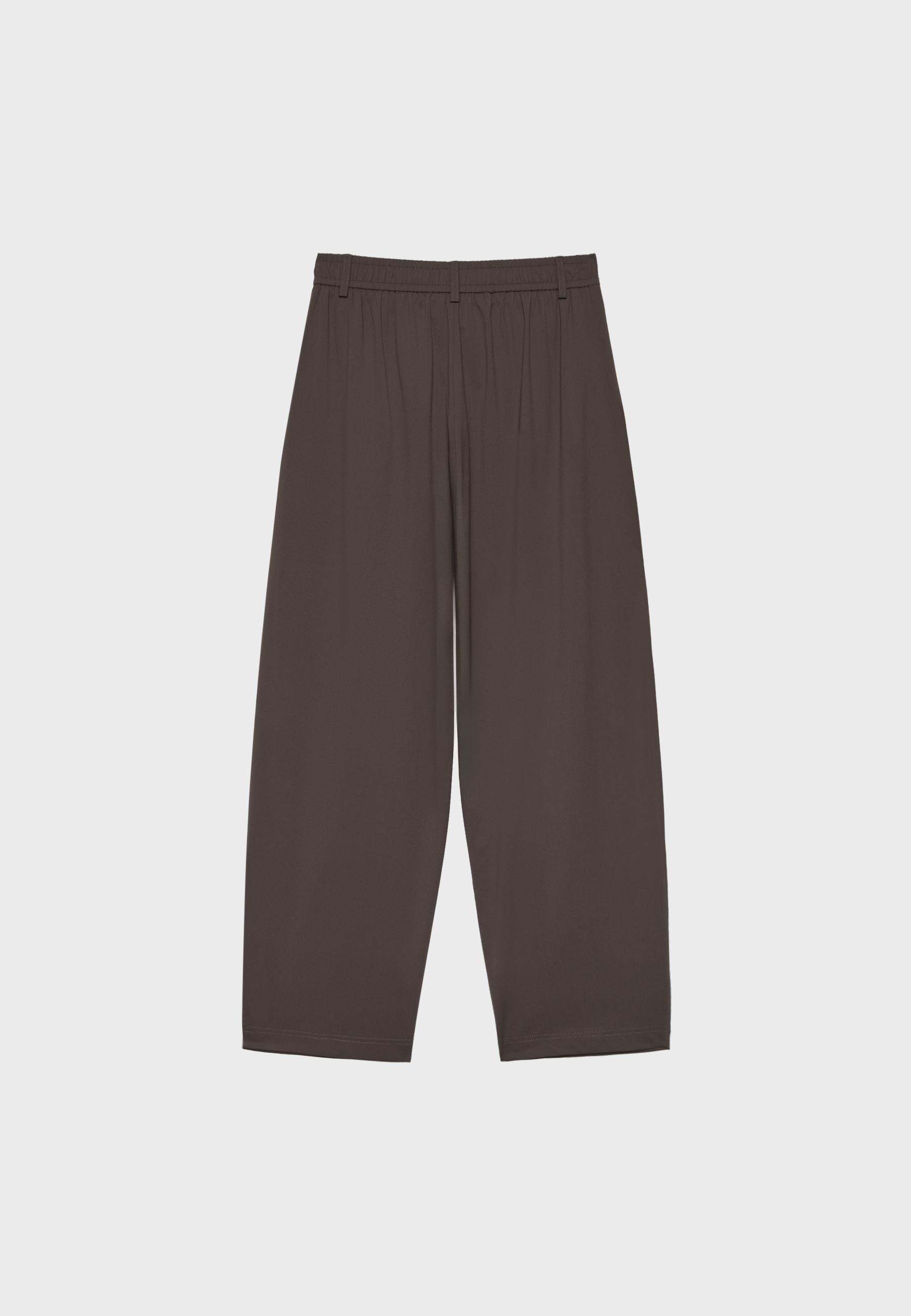 Dressy darted trousers — Brown