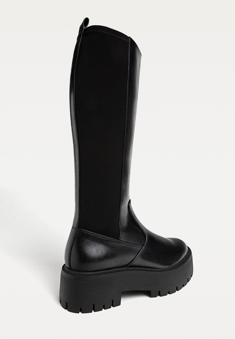botas altas planas
